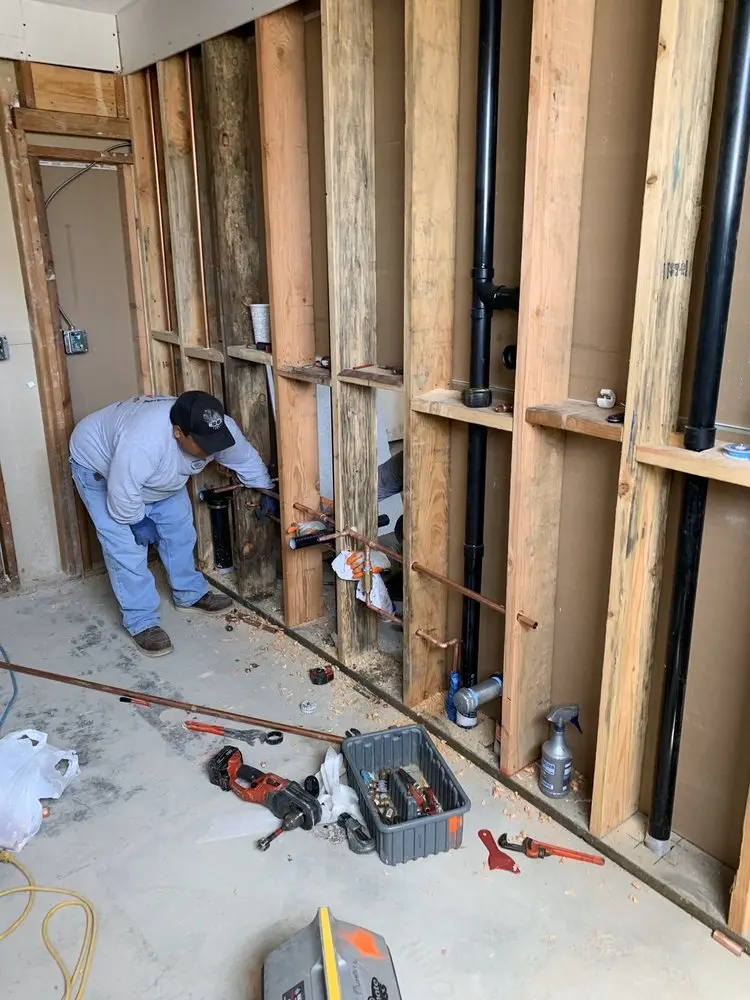Commercial rough-in plumbing for Gas Line Repair in Huron